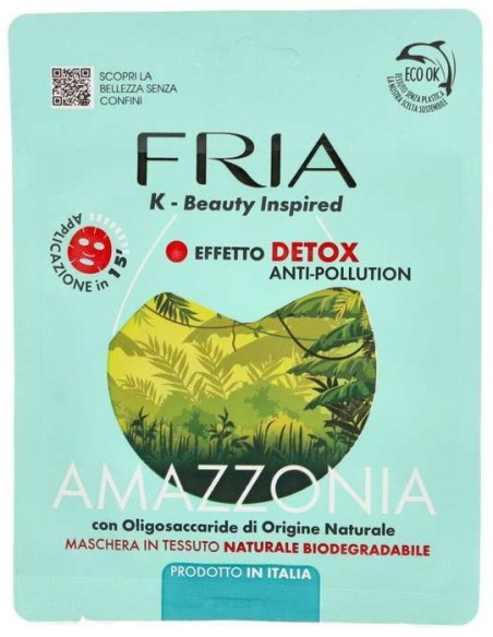 Fria Maschera Viso In Tessuto - Detox Amazzonia - Anti-pollution